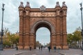 The Arc de Triomf or Arco de Triunfo or the triumphal arch in Barcelona, Spain