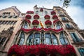 Barcelona, Spain - 24 April 2016: Exterior View of Casa Batllo in Barcelona.