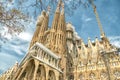 Famous architecture Antonio Gaudi masterpiece Sagrada Familia