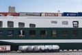 Grimaldi hybrid cargo ship moored at the loading dock in Barcelona, Catalonia, Spain