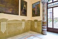 BARCELONA, SPAIN - APRIL 28: Interior of the Palace of Catalan Music on April 28, 2016 in Barcelona, Spain Royalty Free Stock Photo