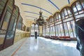 BARCELONA, SPAIN - APRIL 28: Interior of the Palace of Catalan Music on April 28, 2016 in Barcelona, Spain Royalty Free Stock Photo