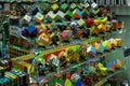 Barcelona, Spain - April 15, 2022. Store specializing in Rubik's Cube, a three-dimensional mechanical puzzle created by the