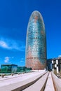 Barcelona, Spain - April 17, 2016: Torre Tower Agbar