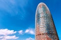Barcelona, Spain - April 17, 2016: Torre Tower Agbar