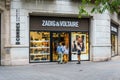 Barcelona, Spain-April 29, 2023. Zadig and Voltaire, French ready-to-wear brand, created in 1997 by Thierry Gillier, operated by