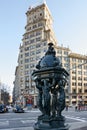 Barcelona, Spain architecture, sculptural decoration, Avinguda D