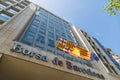 Barcelona, Spain - August 1, 2019: Building of Borsa Stock Exchange of Barcelona Royalty Free Stock Photo