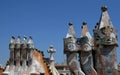 Detail of the rooftop of Casa Batllo in Barcelona