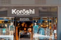 barcelona, Spain-August 16, 2022. Koroshi, a Japanese chain of men's and women's clothing stores created by Kumi Hideki