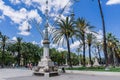 Barcelona, Spain - August 1, 2021. Modernist lamppost on Paseo Arco Triunfo barcelona, Spain