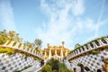 Guell park in Barcelona Royalty Free Stock Photo