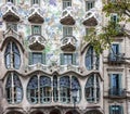 Barcelona, Spain. Casa Batllo of Antoni Gaudi.