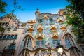 Barcelona, Spain, Casa Batllo building designed by Antoni Gaudi. Royalty Free Stock Photo