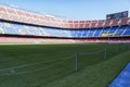 BARCELONA,SPAIN - CIRCA AUGUST 2011: Visiting Camp Nou stadium - the official playground of FC Barcelona.