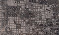 Barcelona, Spain city map 3D Rendering. Aerial satellite view Royalty Free Stock Photo