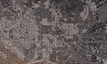 Barcelona, Spain city map 3D Rendering. Aerial satellite view Royalty Free Stock Photo