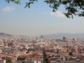 Barcelona Spain City View with Sagrada Familia Royalty Free Stock Photo