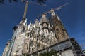 Barcelona, Spain, 22 czerwca 2019. Sagrada Familia is an unfinished Roman Catholic church in Barcelona Royalty Free Stock Photo