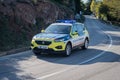 Rally hill climb Seat Tarraco police