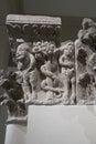 Capital of Camarasa Pillar with Scene of Expulsion from the Eden Garden