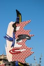 BARCELONA, SPAIN/EUROPE - JUNE 1 : Roy Lichtenstein's sculpture
