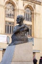 Bronze sculpture of Francesc Cambo in Barcelona, Spain