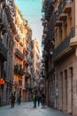 Street view from Carrer dels Tallers in Barcelona, Spain Royalty Free Stock Photo