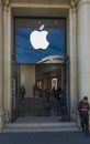 Barcelona, Spain, February 2018: Apple store front