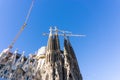 BARCELONA SPAIN - February 9, 2017: Church,Basilica in Barcelona Royalty Free Stock Photo