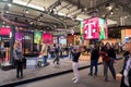 Barcelona , Spain - February 27 2023: Mobile world congress 2023 in Barcelona. Booth or stand of T-Mobile mobile