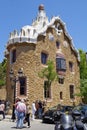 Barcelona, Spain, Gaudi Park. `Gingerbread house.`