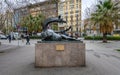 Giraffe sculpture in Barcelona, Spain