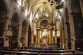 Barcelona, Spain - Interior of the Basilica dels Sants Martirs Just i Pastor church, Barcelona, Catalonia, Spain