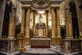 Barcelona, Spain - Interior of the Basilica dels Sants Martirs Just i Pastor church, Barcelona, Catalonia, Spain