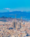 Aerial View Barcelona City, Spain Royalty Free Stock Photo