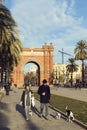 The Arc de Triomphe, built by architect Josep Vilaseca of red brick in neo-Mauritanian style.