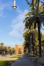 The Arc de Triomphe, built by architect Josep Vilaseca of red brick in neo-Mauritanian style.