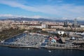 BARCELONA, SPAIN. JANUARY 02, 2016 - View of the old port