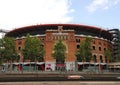 BARCELONA, SPAIN - JULY 13, 2018: Arenas de Barcelona is a shopping center inside the old plaza de toros bullring in Barcelona, C