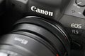 Brand new mirrorless digital camera Canon r5 closeup