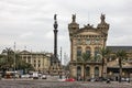Barcelona, Spain: Columbus monument Mirador de Colom, Catalonia, Spain