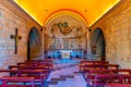 BARCELONA, SPAIN, JUNE 28, 2019: Interior monastery of Sant Miquel at Poble Espanyol village in Barcelona, Spain