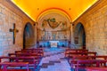 BARCELONA, SPAIN, JUNE 28, 2019: Interior monastery of Sant Miqu