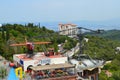 Old airplane using as kids attraction on Tibidabo park in Barcelona, Spain on June 22, 2016