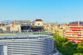 Panorama on the urban center of Barcelona, the capital of the Au