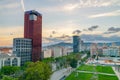 View for Barcelona with Edificio Allianz Torre Allianz.