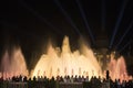 Barcelona Spain: the Magic Fountain Royalty Free Stock Photo