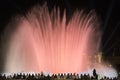 Barcelona Spain: the Magic Fountain Royalty Free Stock Photo