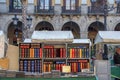 BARCELONA, SPAIN - MARCH 3, 2019: Book stall in the rastro Flea market in the Royal Square in Barcelona, Spain